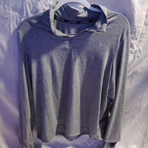 Gray Nike Long Sleeve Pullover